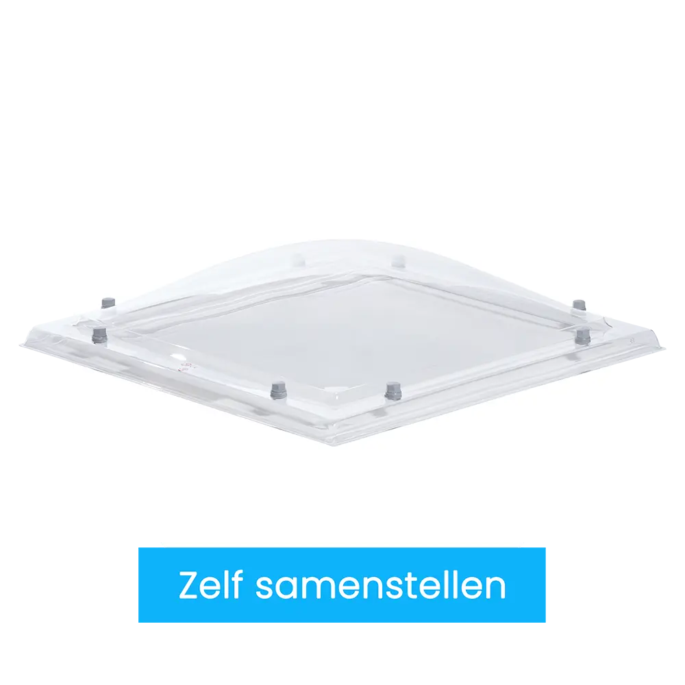 Megalux Lichtkoepel Polycarbonaat - Bolvormig - Losse Koepel Zelf Samenstellen