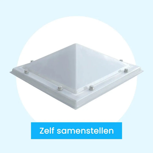 Megalux Lichtkoepel Polycarbonaat - Piramide - Losse Koepel Zelf Samenstellen