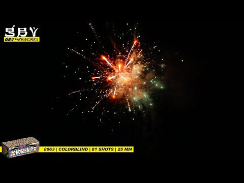 Vuurwerk - Colorblind 81 shots 25mm compound
