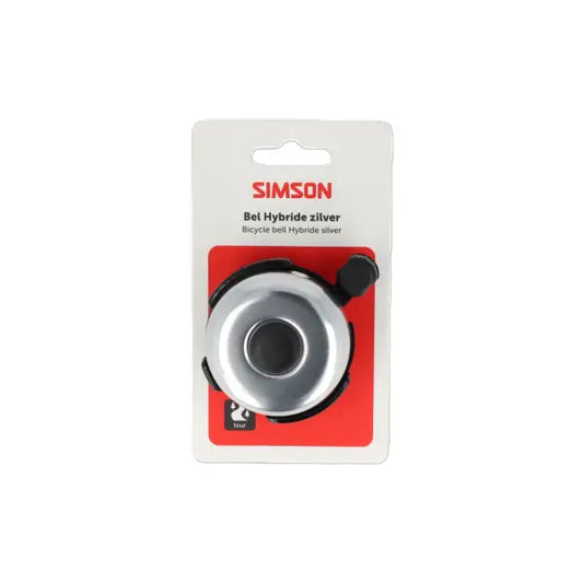 Simson Hybrid Fietsbel – Aluminium – Zilver